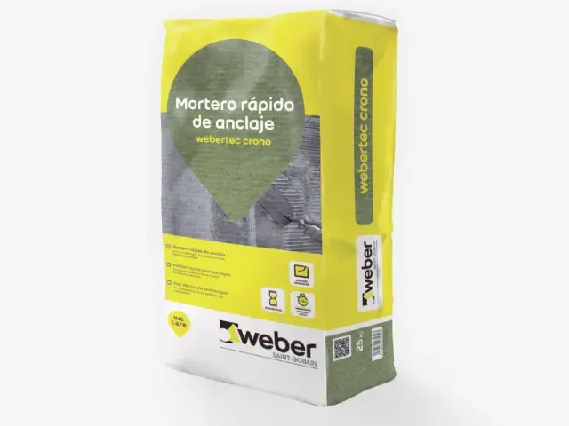 Imagen WEBERTEC CRONO Gris 25 Kg. 