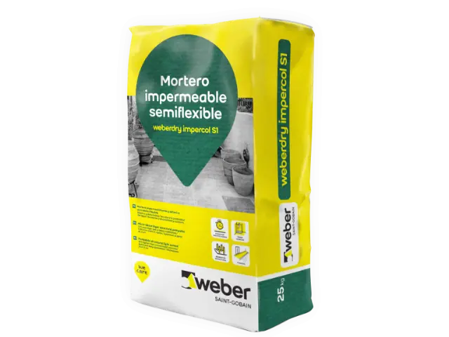 Imagen WEBERDRY IMPERCOL S1 Gris 25 Kg.