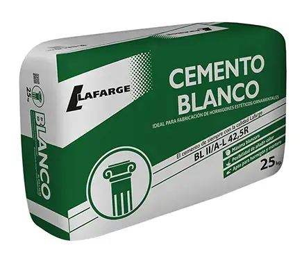 Imagen SACO CEMENTO Blanco LAFARGE 42.5 R 25 Kg.
